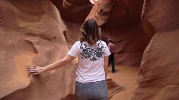 Піщаний скелястий Каньйон — стокове відео