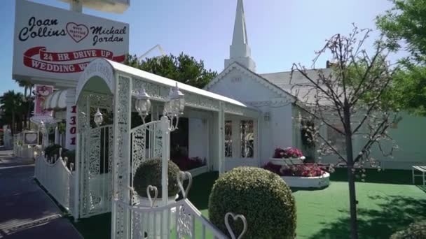 LAS VEGAS, USA - 13 MAI 2019 : Petite chapelle de mariage — Video