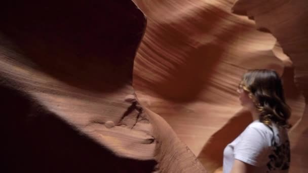 Cañón rocoso de arena — Vídeo de stock