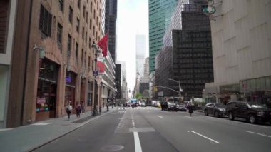 New York, Abd - 5 Mayıs 2019: Şehir sokağı