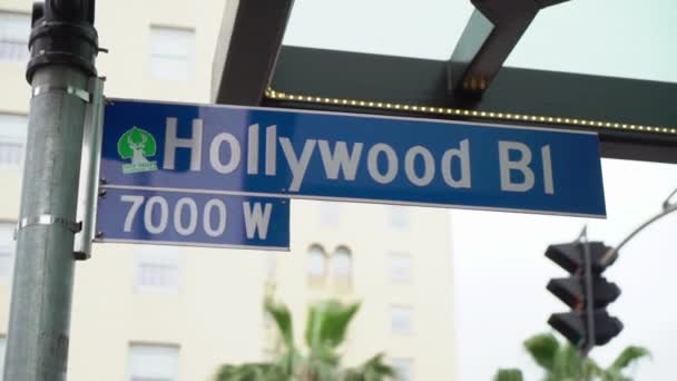 Hollywoodská cesta slávy — Stock video