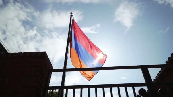 Armenia ondeando bandera — Vídeos de Stock