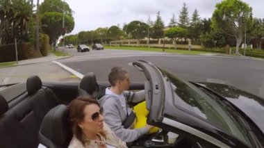 Çift sürüş Cabrio araba