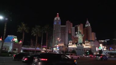 Las Vegas, Usa - 12 Mayıs 2019 Strip Caddesi