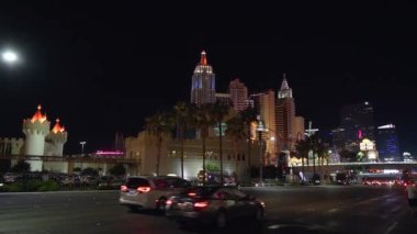 Las Vegas, Usa - 12 Mayıs 2019 Strip Caddesi