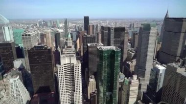 New York, Abd - 5 Mayıs 2019: New York'taki Manhattan'da havadan görünüm