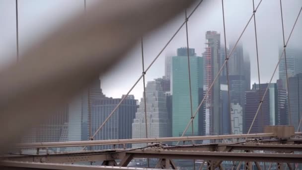 曼哈顿和哈德逊景观 — 图库视频影像