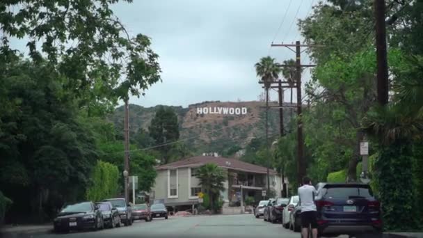 LOS ANGELES, USA - MAY 9, 2019: Hollywood sign — Stock Video