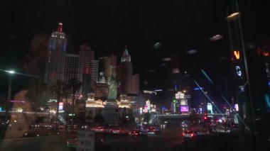 Las Vegas, Usa - 12 Mayıs 2019 Strip Caddesi