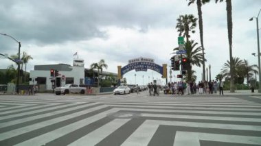 Los Angeles, Abd - 11 Mayıs 2019: Santa Monica iskelesi