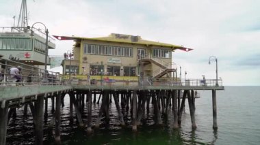 Los Angeles, Abd - 11 Mayıs 2019: Santa Monica iskelesi