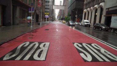 New York, Abd - 5 Mayıs 2019: Şehir sokağı