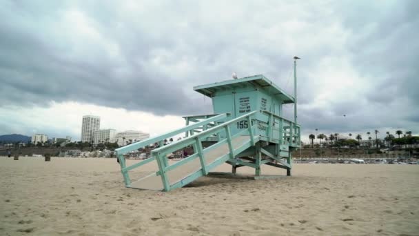 Lifeguard w: Los Angeles Beach — Wideo stockowe