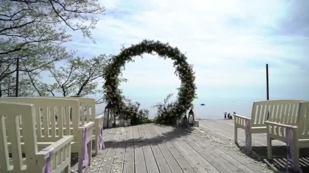 屋外の結婚式 — ストック動画
