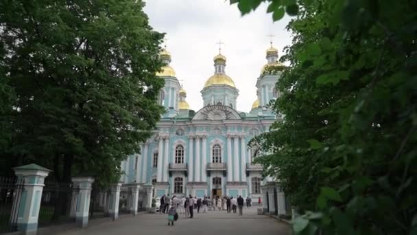 Nikolsky marine kathedrale — Stockvideo