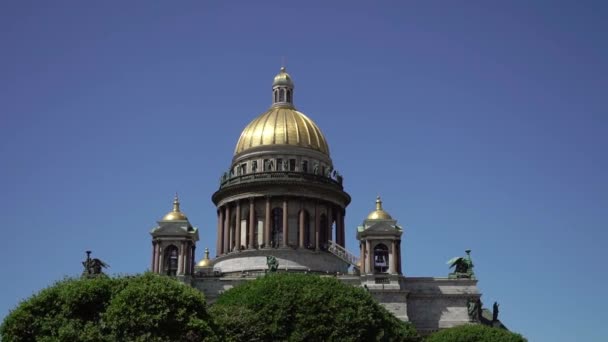 Isaacs katedral i Sankt Petersborg – Stock-video