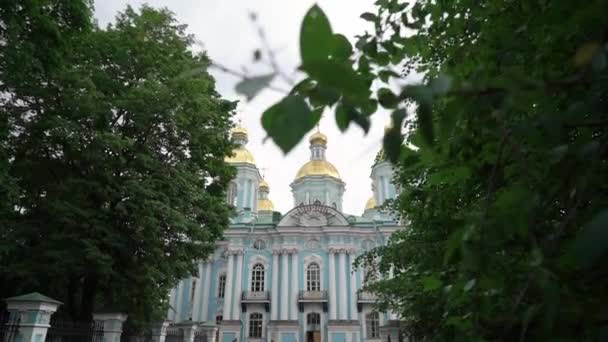 Nikolsky marine kathedrale — Stockvideo