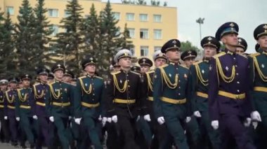 Saint-Petersburg, Rusya-20 Haziran 2019: Rus ordusu askerleri