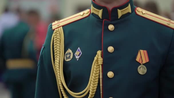 Saint-Petersburg, Rusya-20 Haziran 2019: Rus ordusu askerleri — Stok video