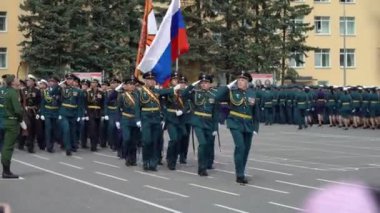 Saint-Petersburg, Rusya-20 Haziran 2019: Rus ordusu askerleri