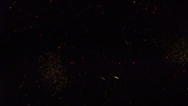 Feuerwerk Spektakuläres Feuerwerk — Stockvideo