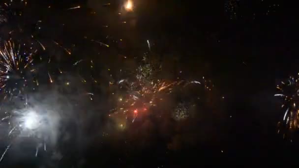 Afișaj Artificii Artificii Spectaculoase — Videoclip de stoc