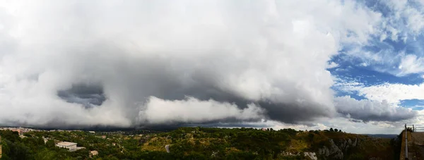 Gewitterwolken Mediterraner Zyklon — Stockfoto