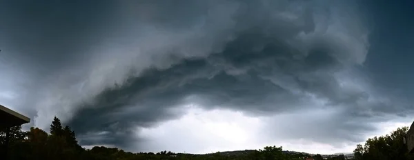 Nuages Gris Orageux Cyclone Ouragan — Photo