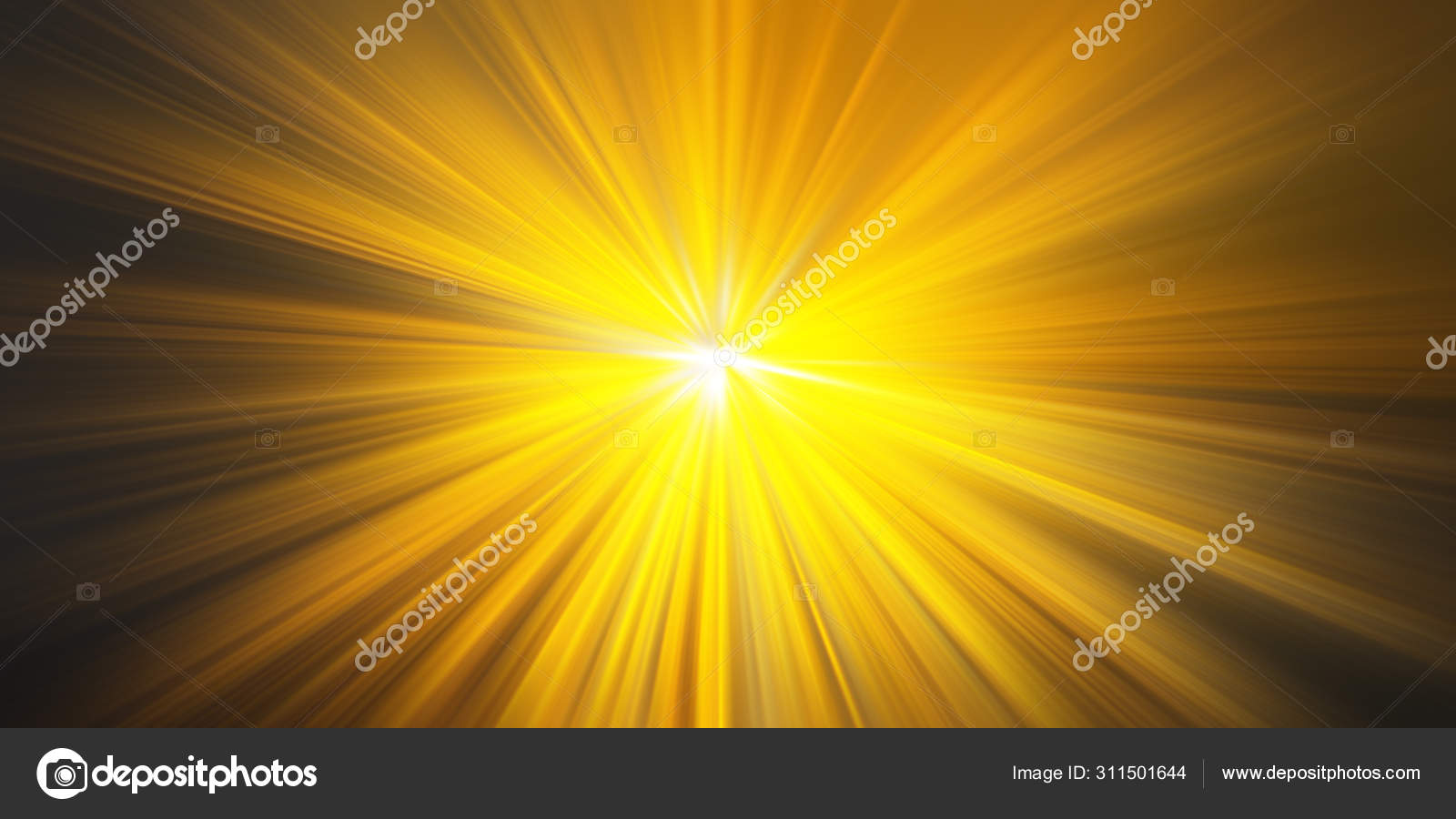 yellow light rays
