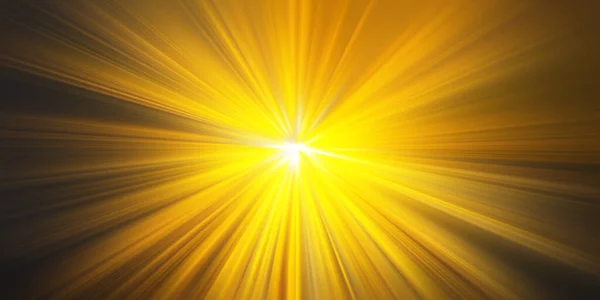 Ljusstrålar Gyllene Gula Ljusstrålar — Stockfoto