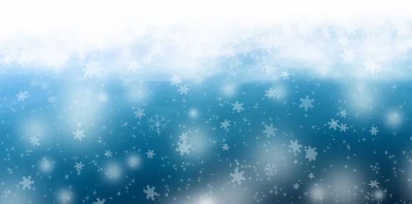 Ilustración Invierno Navidad Con Estrellas Copos Nieve —  Fotos de Stock