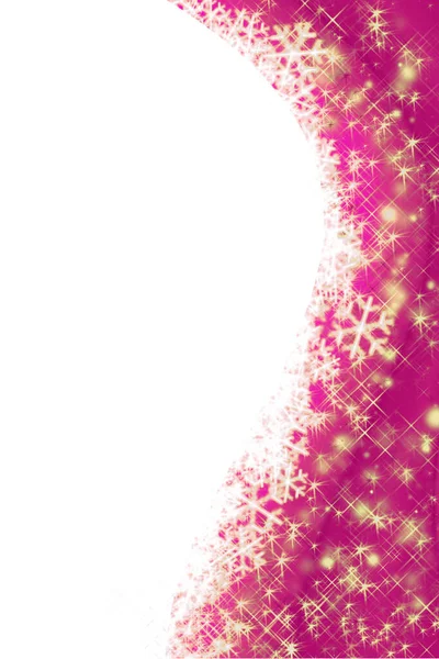 ピンクのクリスマスグラフィックとテキストのためのスペース — ストック写真