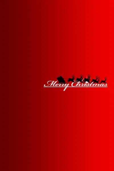 Feliz Natal Cartão Saudação Cor Vermelha Com Espaço Para Texto — Fotografia de Stock