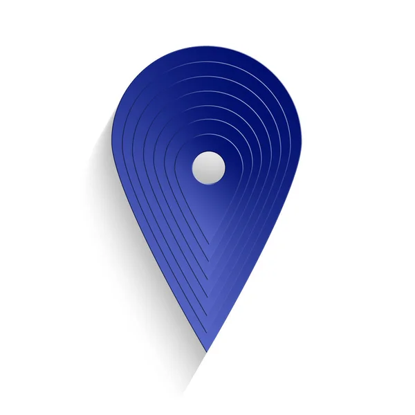 Ilustracja Ikony Punktu Mapy Znak Pin Mapy — Zdjęcie stockowe