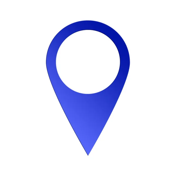 Ilustracja Ikony Punktu Mapy Znak Pin Mapy — Zdjęcie stockowe