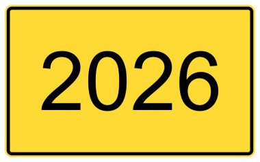 2026 yılbaşı. 2026 Yeni Yıl Sarı Yol billboardunda.