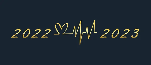 2022,2023 kalp ve kalp atış hızıyla Ecg.Health context 2022,2023,2022, yeni yıl.