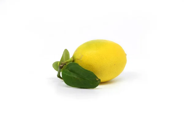 Limone Dolce Isolato Sfondo Bianco — Foto Stock