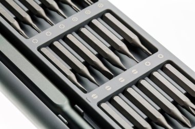 bits tornavida için. Araç ev kullanımı için ayarla. Püskürtme uçlarını ve reklam