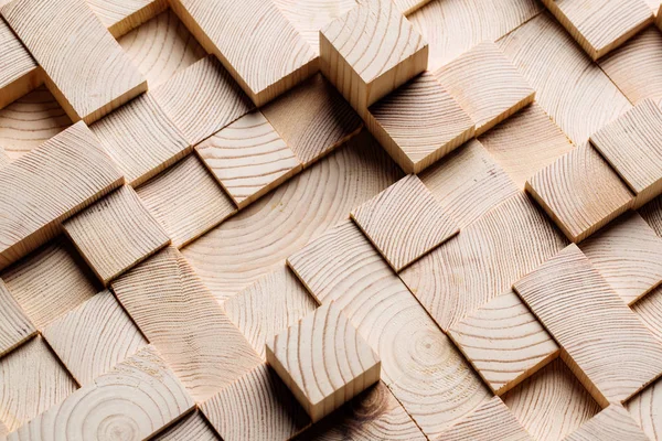 木製の立方体で作られた背景 — ストック写真