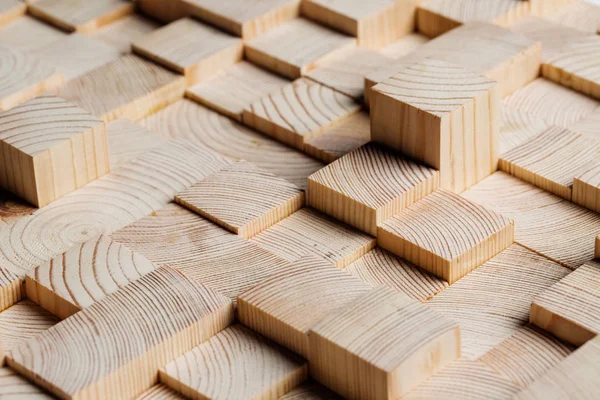 Tło Wykonane Drewnianych Kostek — Zdjęcie stockowe