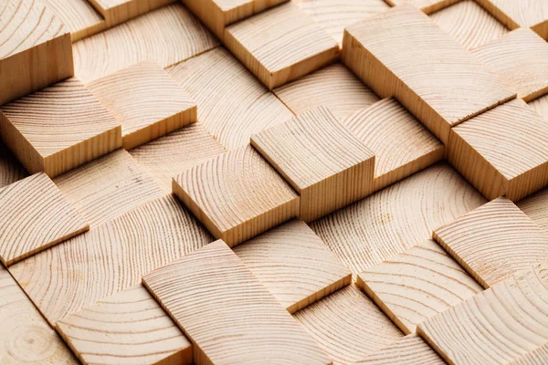 木製の立方体で作られた背景 — ストック写真