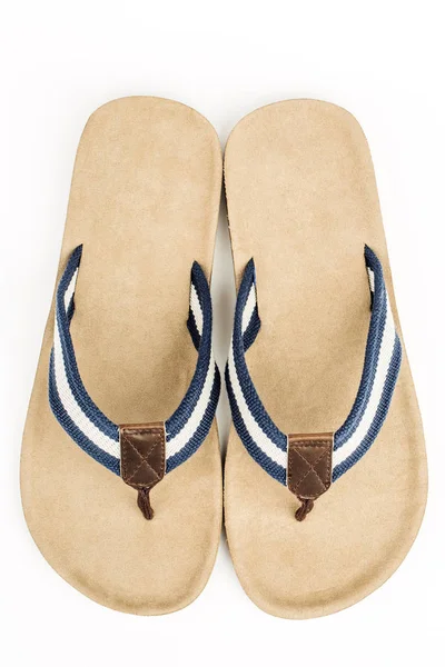 Flip-Flops Schuhe auf weißem Hintergrund. — Stockfoto