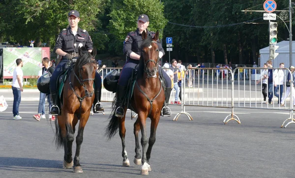 Russie Moscou Police Montée Moscou Coupe Monde — Photo