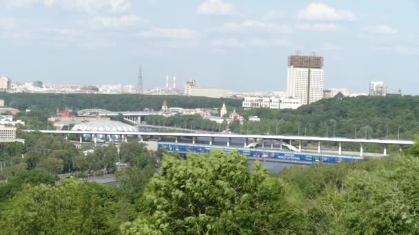 Russia Mosca Stadio Luzhniki Vista Dal Ponte Osservazione — Video Stock