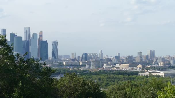 Stadion Loezjniki Uitzicht Vanaf Observatie Dek — Stockvideo