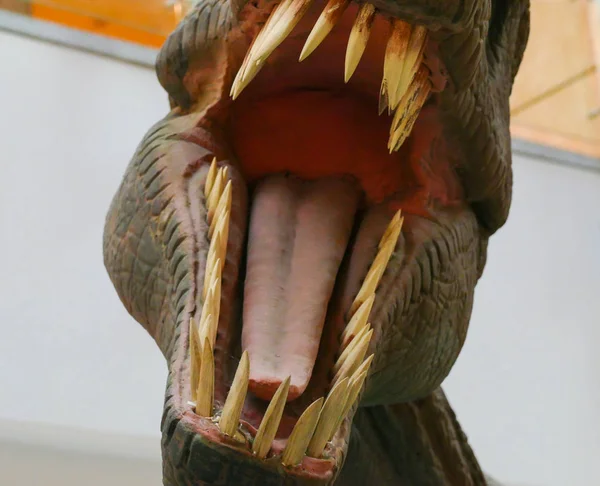 Dinosaur with open mouth mock — Stock Photo, Image