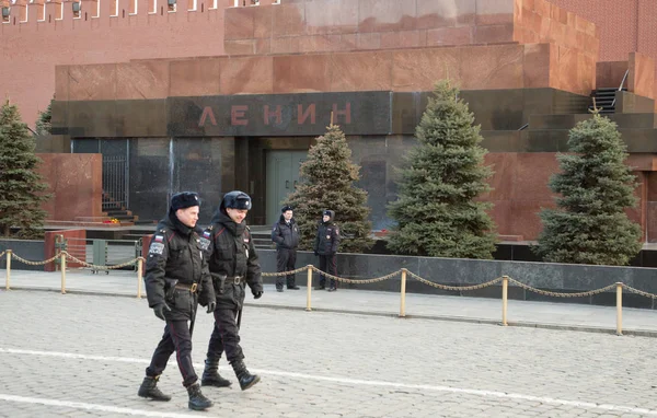 Mausoleo y seguridad de Lenins en 2019 — Foto de Stock