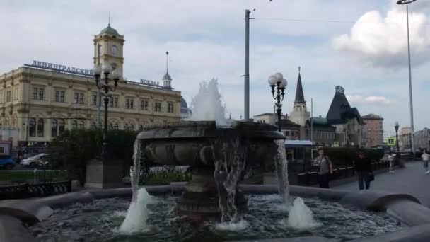 Ленинградский вокзал — стоковое видео
