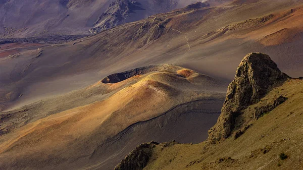 Schlackenkegel Haleakala Krater Haleakala Nationalpark Maui Hawaii Usa Morgen — Stockfoto